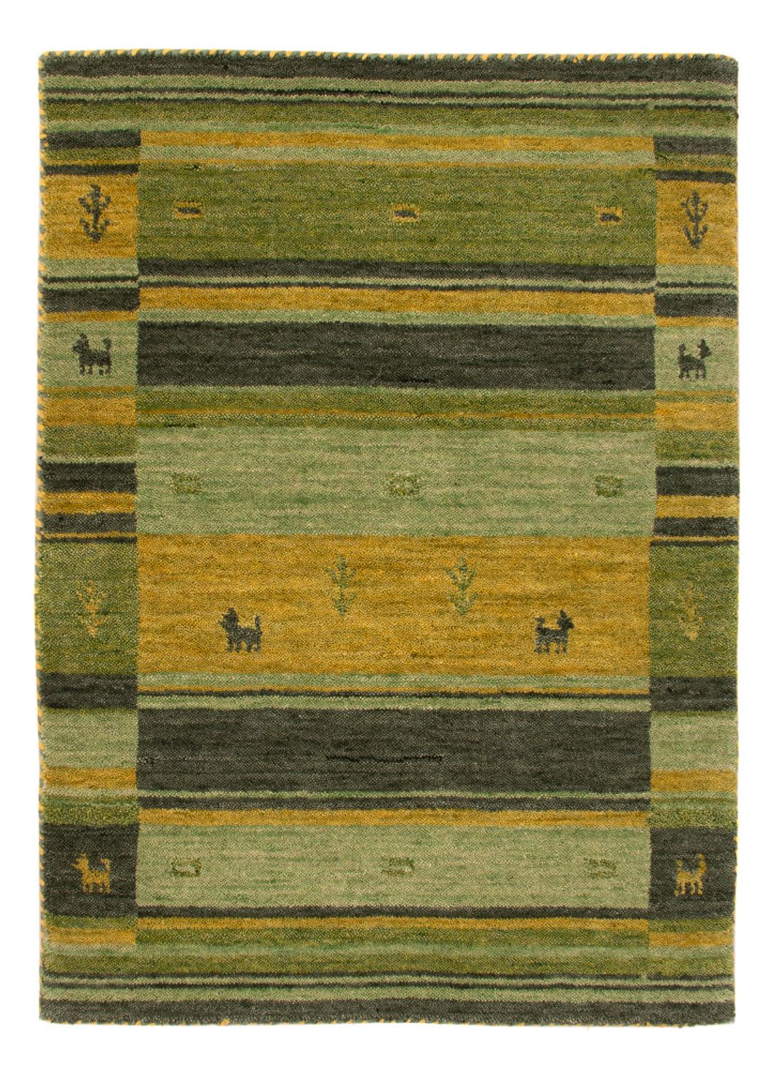 Gabbeh Tapijt - Zacht - 90 x 60 cm - groen