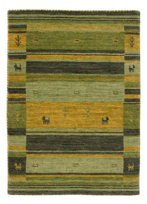 Gabbeh Tapijt - Zacht - 90 x 60 cm - groen