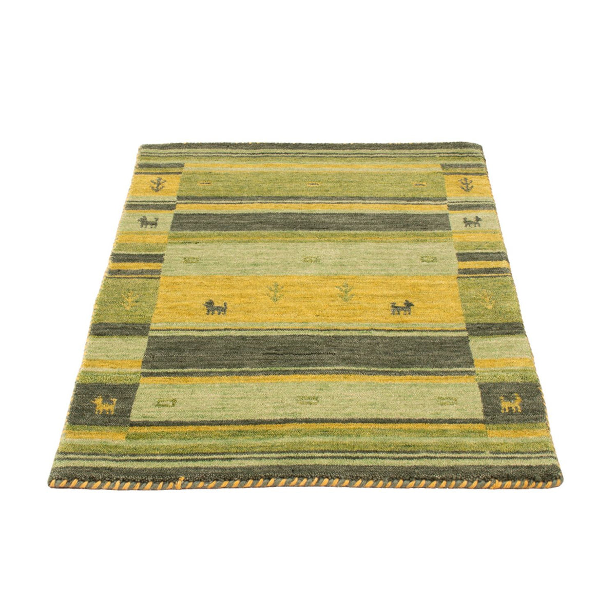 Gabbeh Tapijt - Zacht - 90 x 60 cm - groen