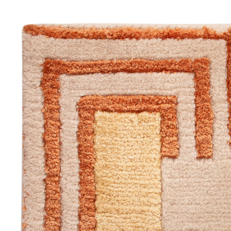 Designer tapijt vierkant  - 30 x 30 cm - groen