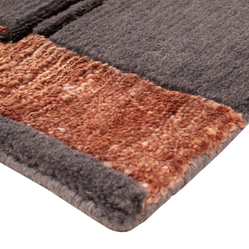 Designer tapijt vierkant  - 30 x 30 cm - grijs