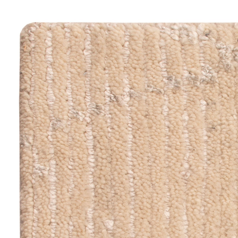 Designer tapijt vierkant  - 30 x 30 cm - natuurlijk wit