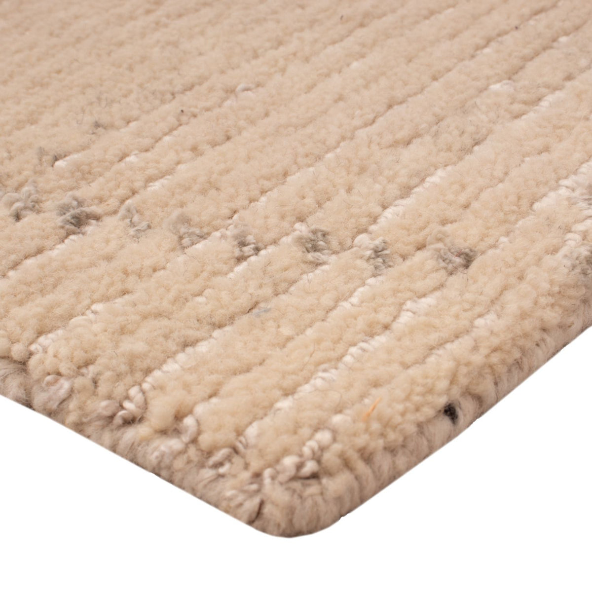 Designer tapijt vierkant  - 30 x 30 cm - natuurlijk wit