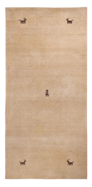 Loper Gabbeh Tapijt - Zacht - 200 x 80 cm - beige