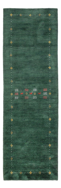 Loper Gabbeh Tapijt - Zacht - 300 x 80 cm - groen