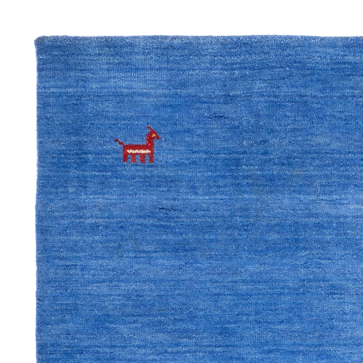 Gabbeh Tapijt - Zacht vierkant  - 150 x 150 cm - blauw
