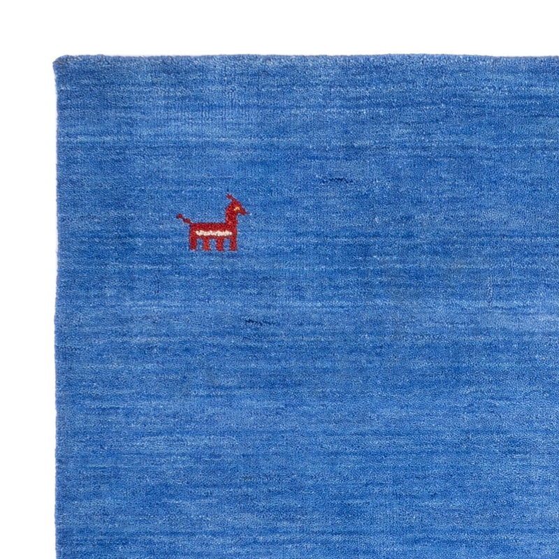 Gabbeh Tapijt - Zacht vierkant  - 150 x 150 cm - blauw