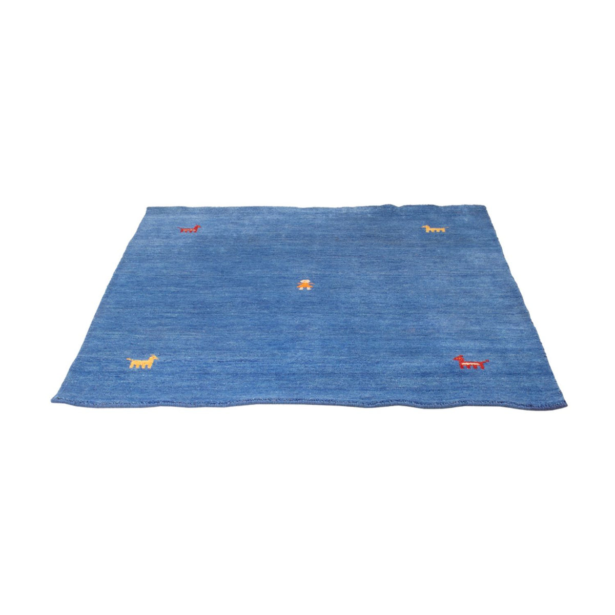 Gabbeh Tapijt - Zacht vierkant  - 150 x 150 cm - blauw