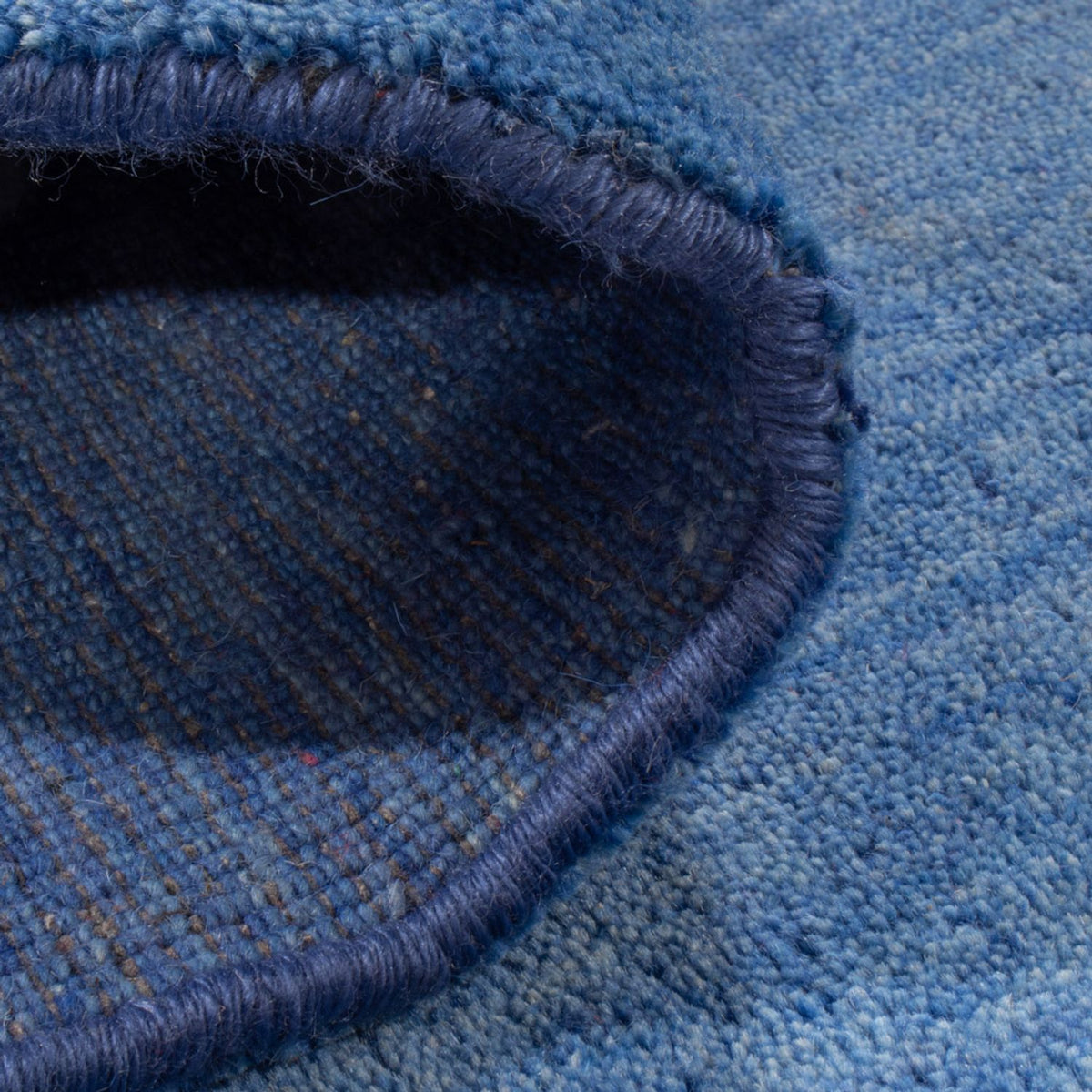 Gabbeh Tapijt - Zacht vierkant  - 150 x 150 cm - blauw