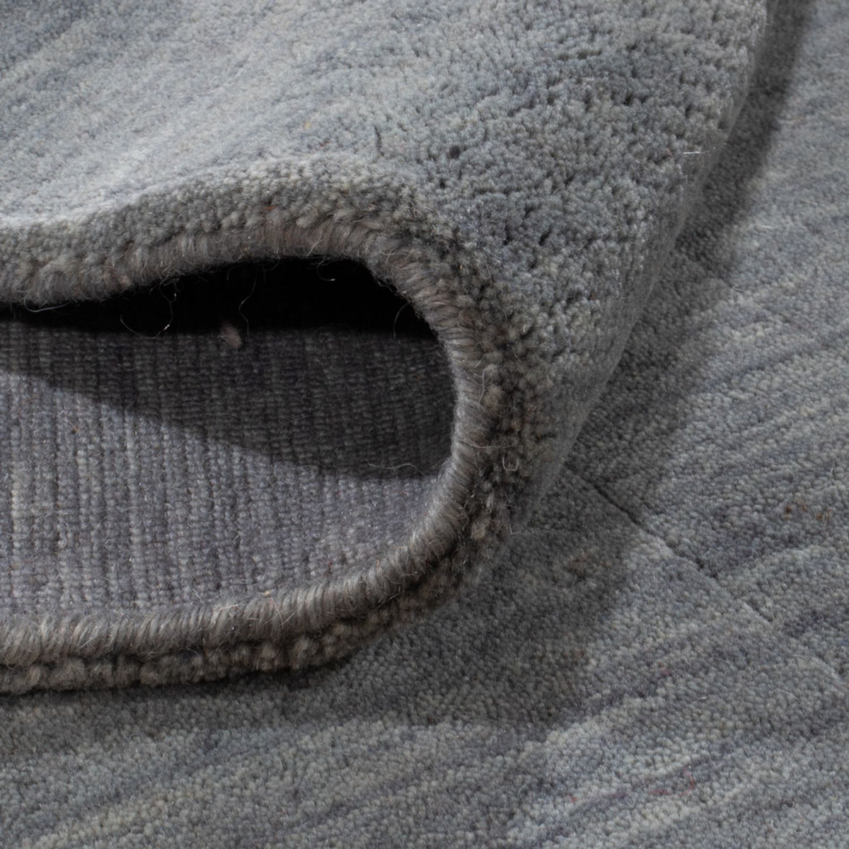 Gabbeh Tapijt - Loribaft Softy vierkant  - 150 x 150 cm - grijs