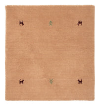 Gabbeh Tapijt - Zacht - 65 x 60 cm - beige