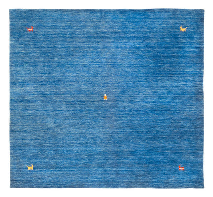 Gabbeh Tapijt - Zacht vierkant  - 250 x 250 cm - blauw