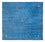 Gabbeh Tapijt - Zacht vierkant  - 250 x 250 cm - blauw