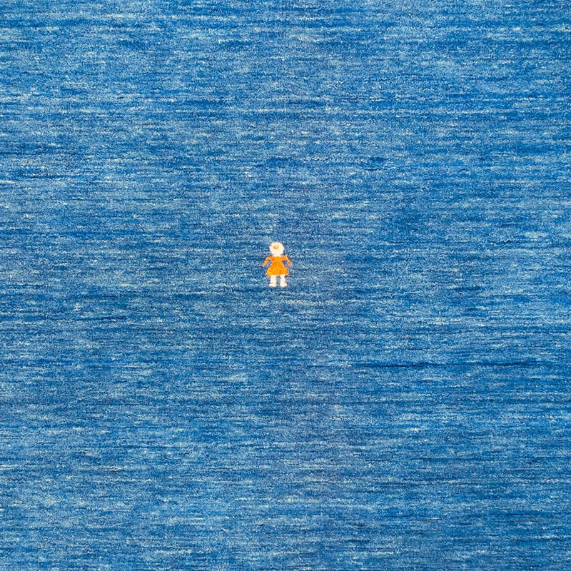 Gabbeh Tapijt - Zacht vierkant  - 250 x 250 cm - blauw