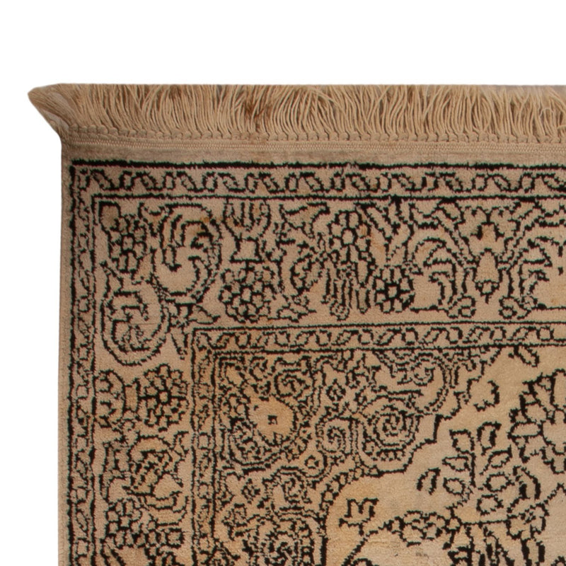 Zijden tapijt - Kashmir Silk - 103 x 60 cm - beige