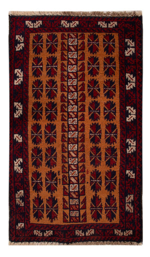 Baluch tapijt - 123 x 76 cm - camel