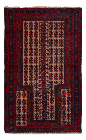 Baluch tapijt - 130 x 83 cm - beige
