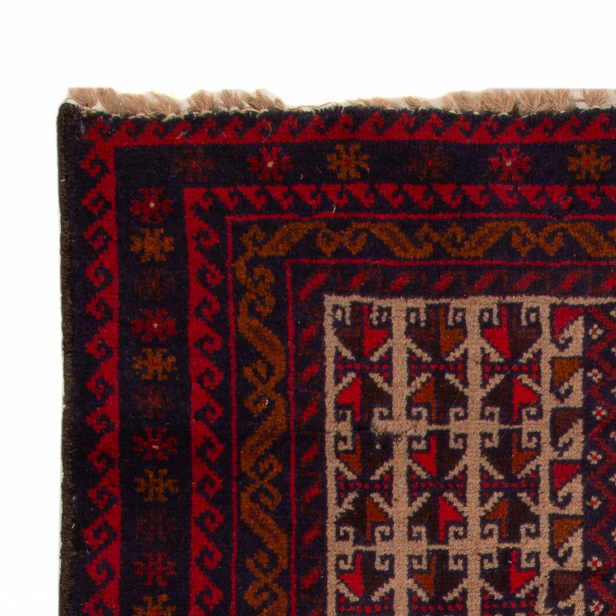 Baluch tapijt - 130 x 83 cm - beige