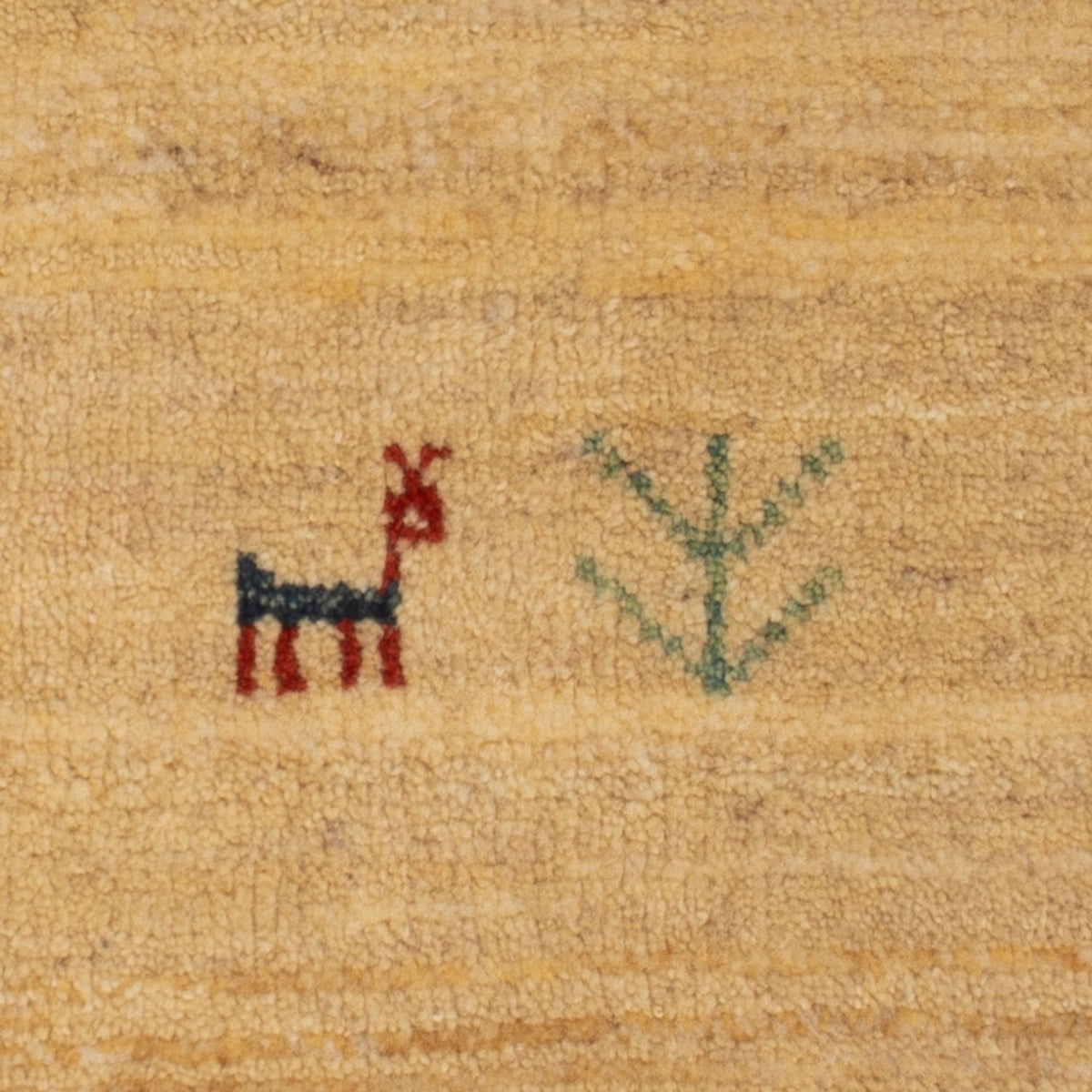 Gabbeh Tapijt - Loribaft Perzisch - 60 x 40 cm - crème