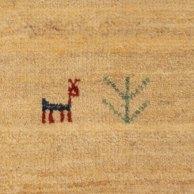 Gabbeh Tapijt - Loribaft Perzisch - 60 x 40 cm - crème