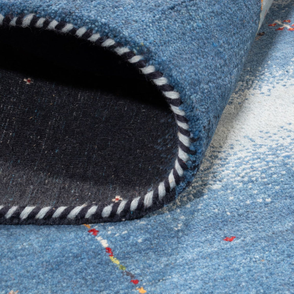 Gabbeh Tapijt - Loribaft Indus - 243 x 169 cm - blauw