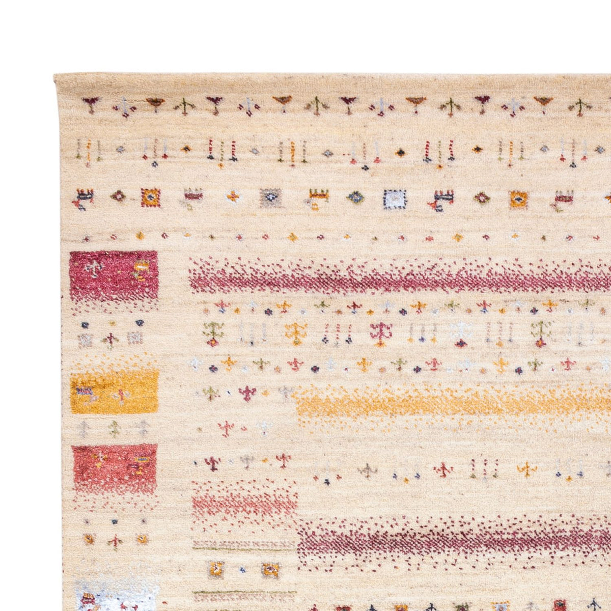 Gabbeh Tapijt - Loribaft Indus - 245 x 174 cm - crème