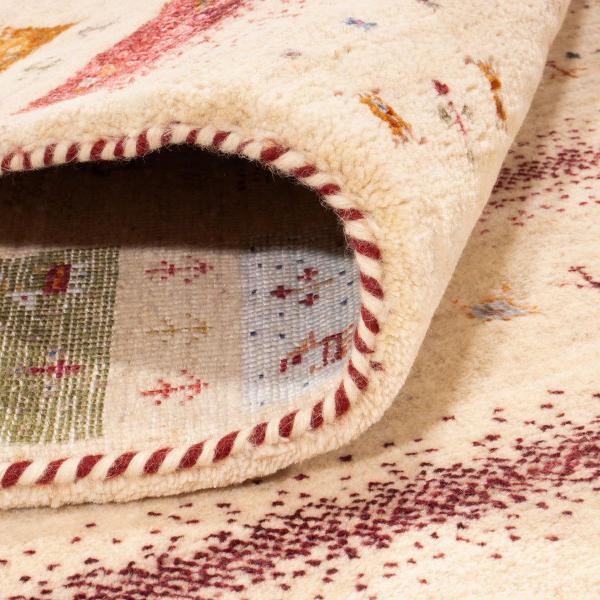 Gabbeh Tapijt - Loribaft Indus - 245 x 174 cm - crème