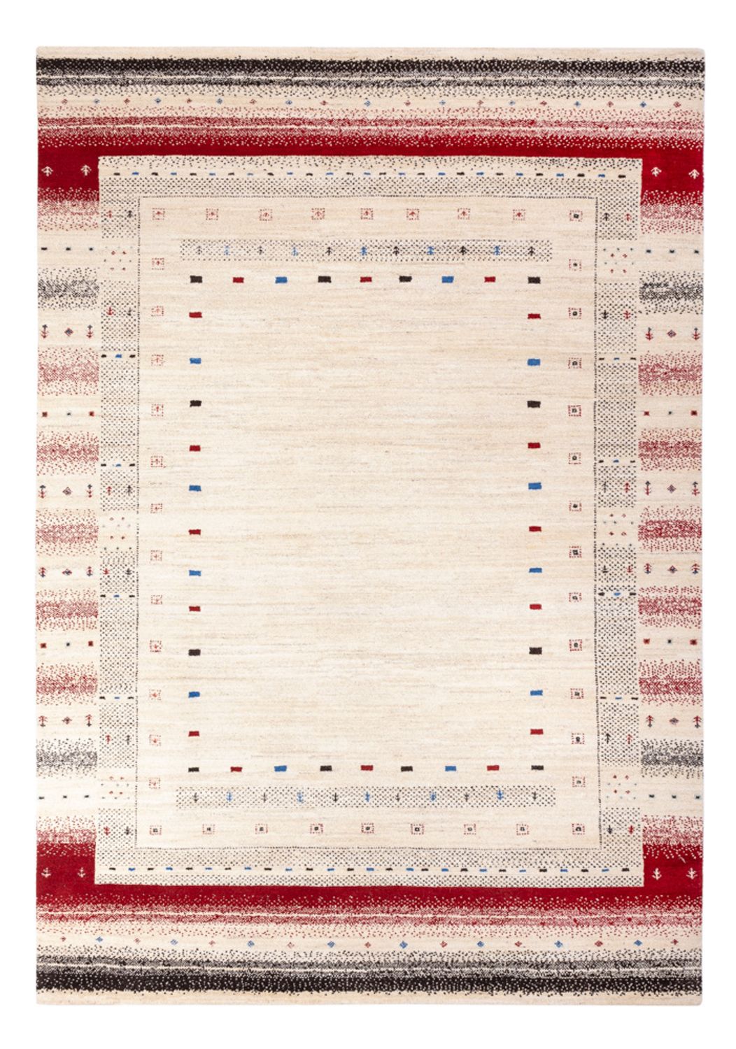 Gabbeh Tapijt - Loribaft Indus - 242 x 168 cm - crème