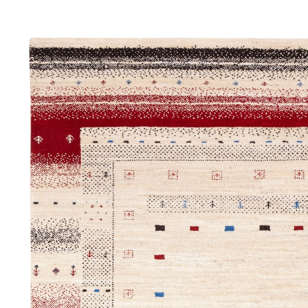 Gabbeh Tapijt - Loribaft Indus - 242 x 168 cm - crème