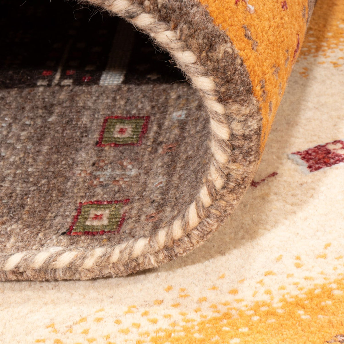 Gabbeh Tapijt - Loribaft Indus - 240 x 170 cm - goud