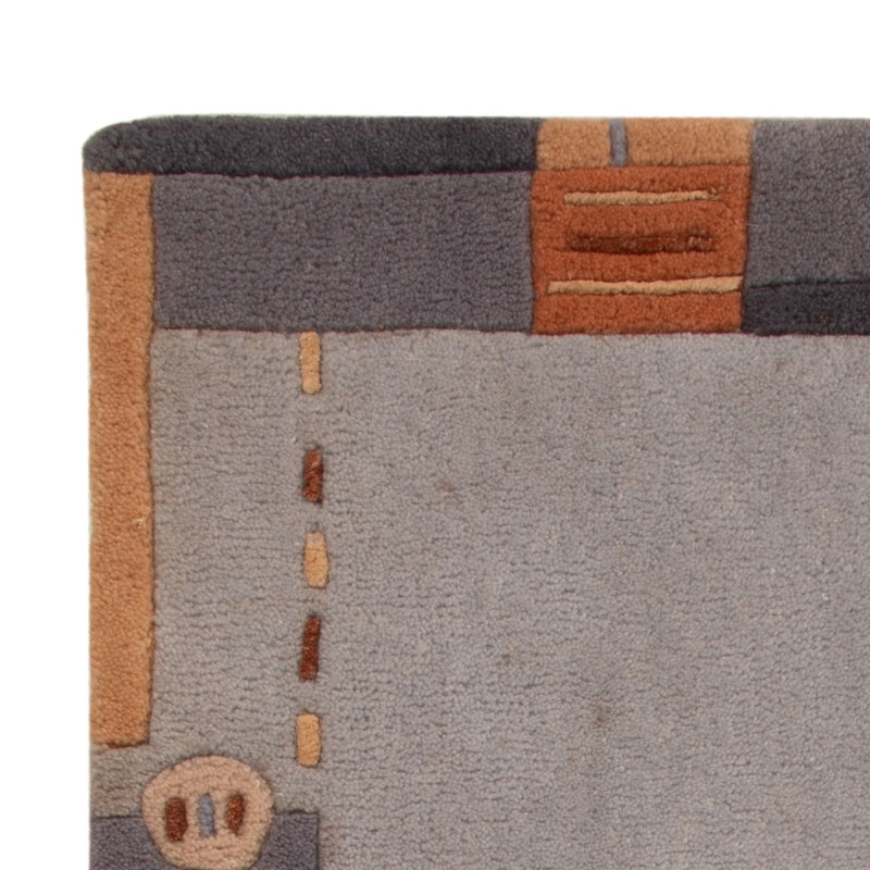 Nepal tapijt - 90 x 60 cm - grijs