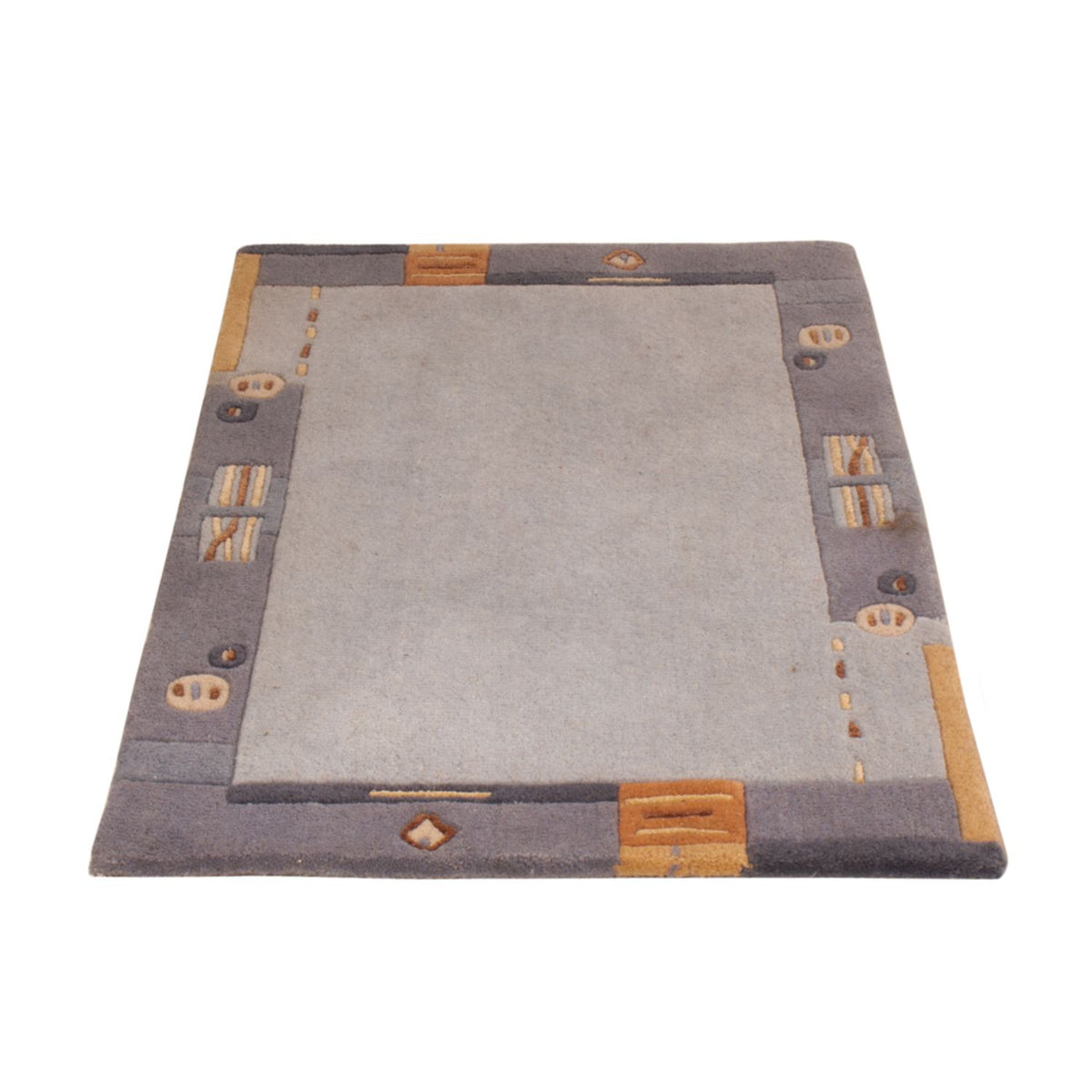 Nepal tapijt - 90 x 60 cm - grijs