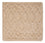 Wollen tapijt vierkant  - 48 x 42 cm - beige