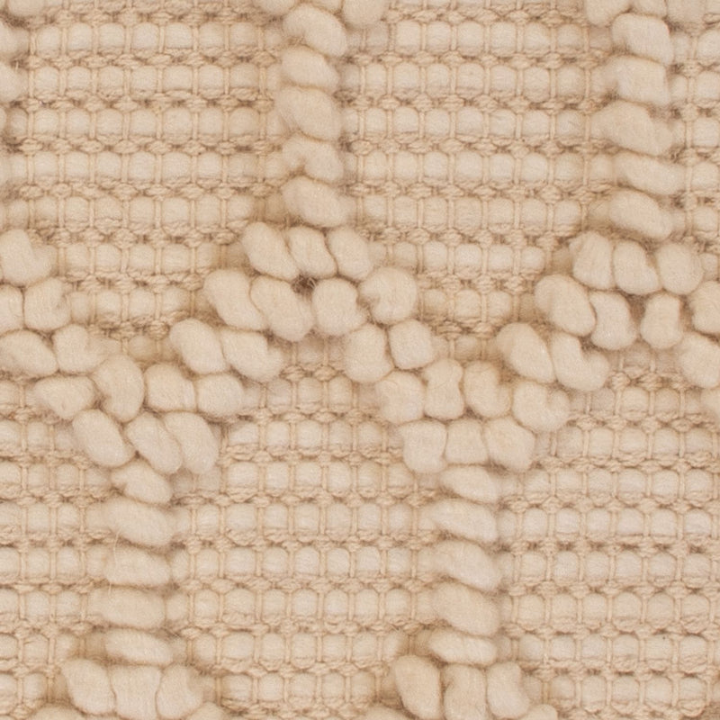 Wollen tapijt vierkant  - 48 x 42 cm - beige