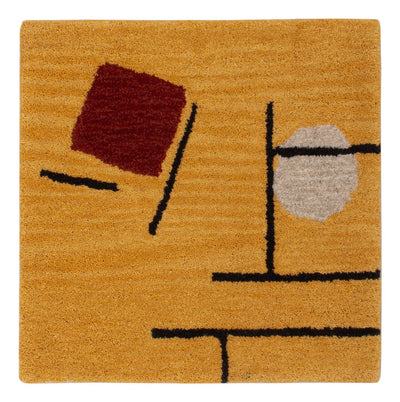 Wollen tapijt 47x47cm - Wollen tapijt