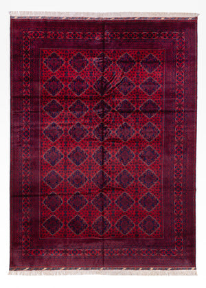 Afghaans tapijt - 346 x 241 cm - rood