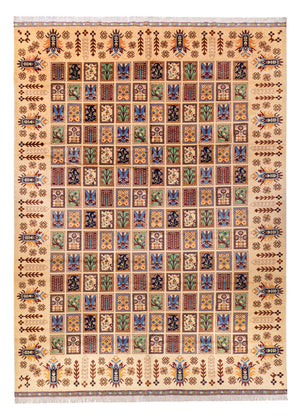 Afghaans tapijt - 400 x 295 cm - beige