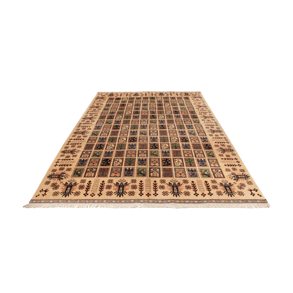 Afghaans tapijt - 400 x 295 cm - beige