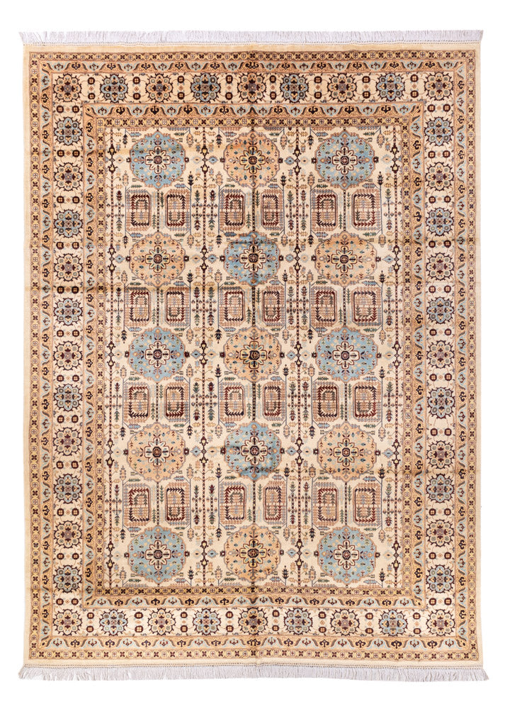 Afghaans tapijt - 346 x 245 cm - licht beige