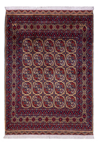 Afghaans tapijt - 195 x 148 cm - donker beige