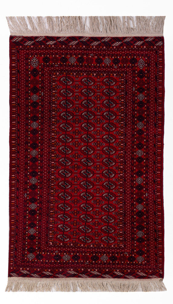 Afghaans tapijt - Bukhara - 209 x 132 cm - donkerrood