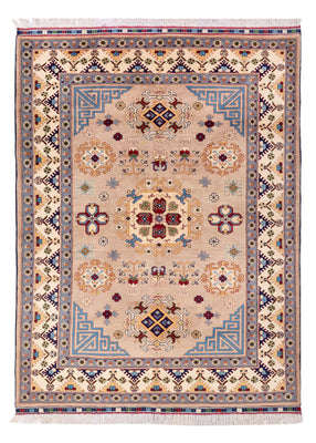 Afghaans tapijt - 200 x 150 cm - beige