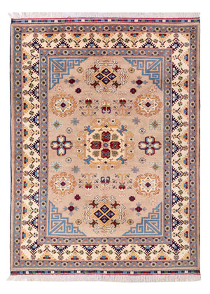 Afghaans tapijt - 200 x 150 cm - beige