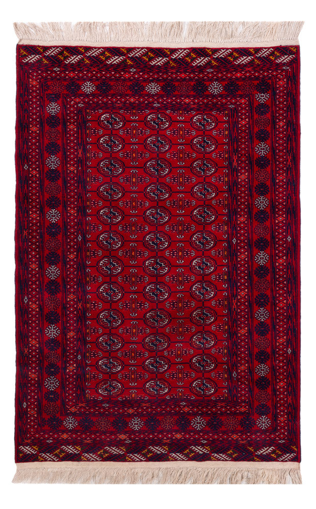 Afghaans tapijt - Bukhara - 196 x 133 cm - donkerrood
