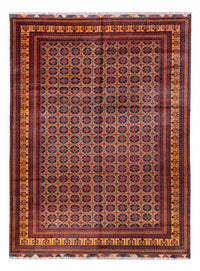 Afghaans tapijt - 388 x 286 cm - donker beige