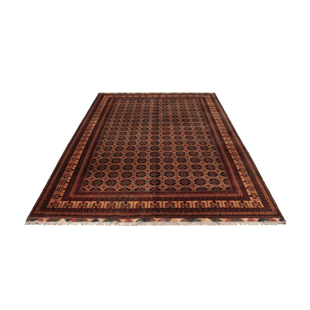 Afghaans tapijt - 388 x 286 cm - donker beige