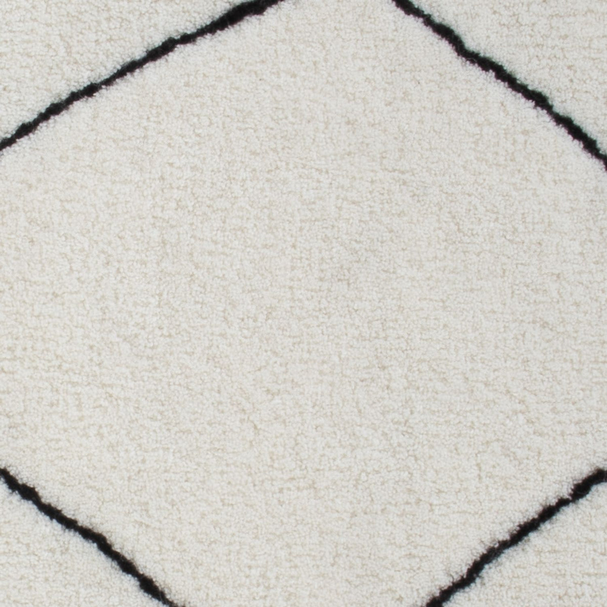 Wollen tapijt vierkant  - 62 x 62 cm - lichtgrijs