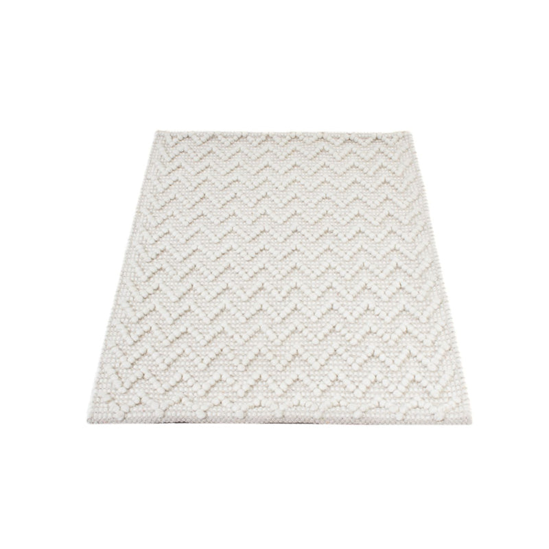 Wollen tapijt - 94 x 62 cm - lichtgrijs