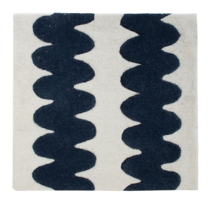 Wollen tapijt vierkant  - 60 x 60 cm - veelkleurig