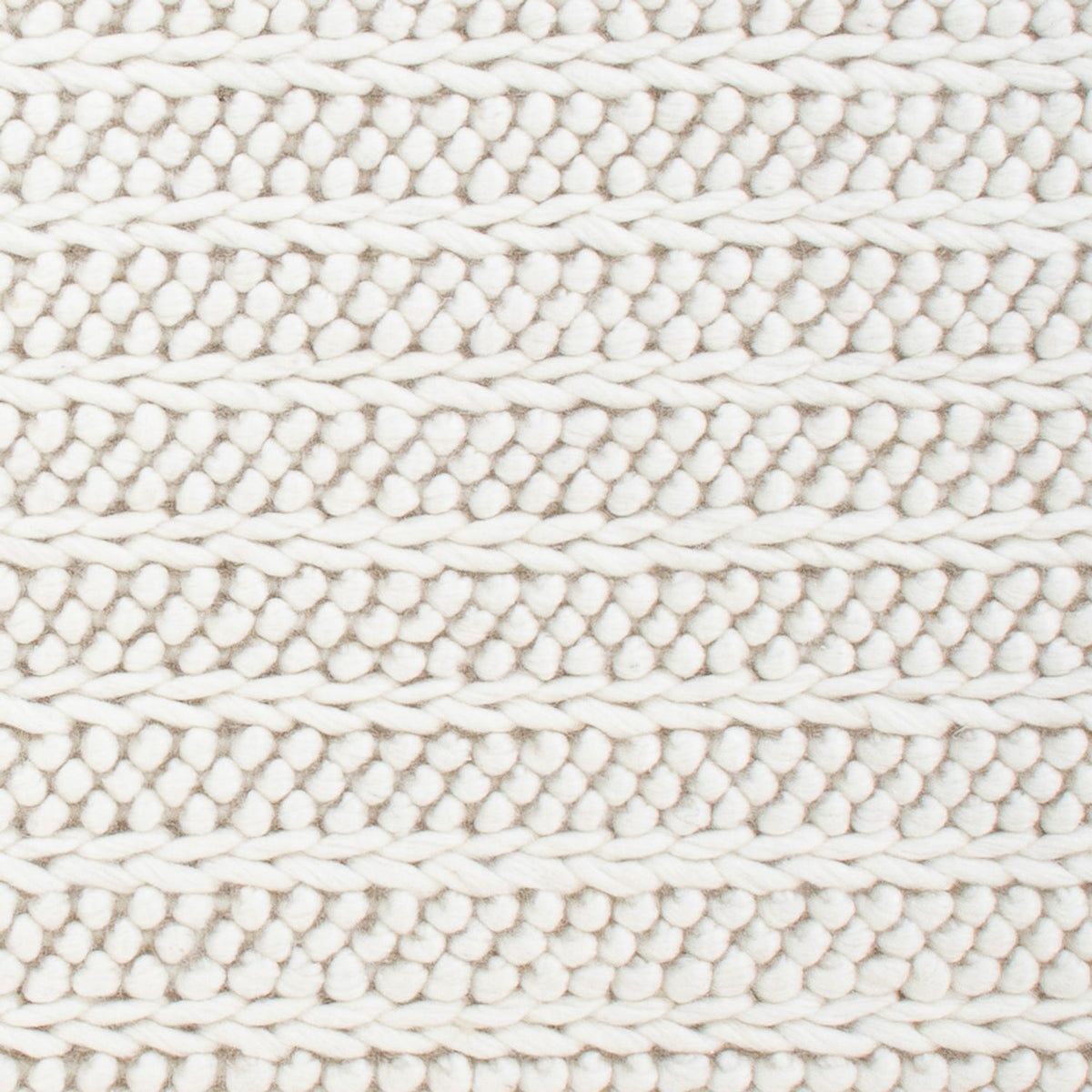 Wollen tapijt - 95 x 63 cm - lichtgrijs